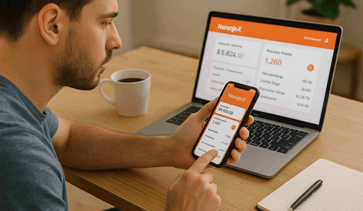 Information on the conditions and rewards program for Naranja X
