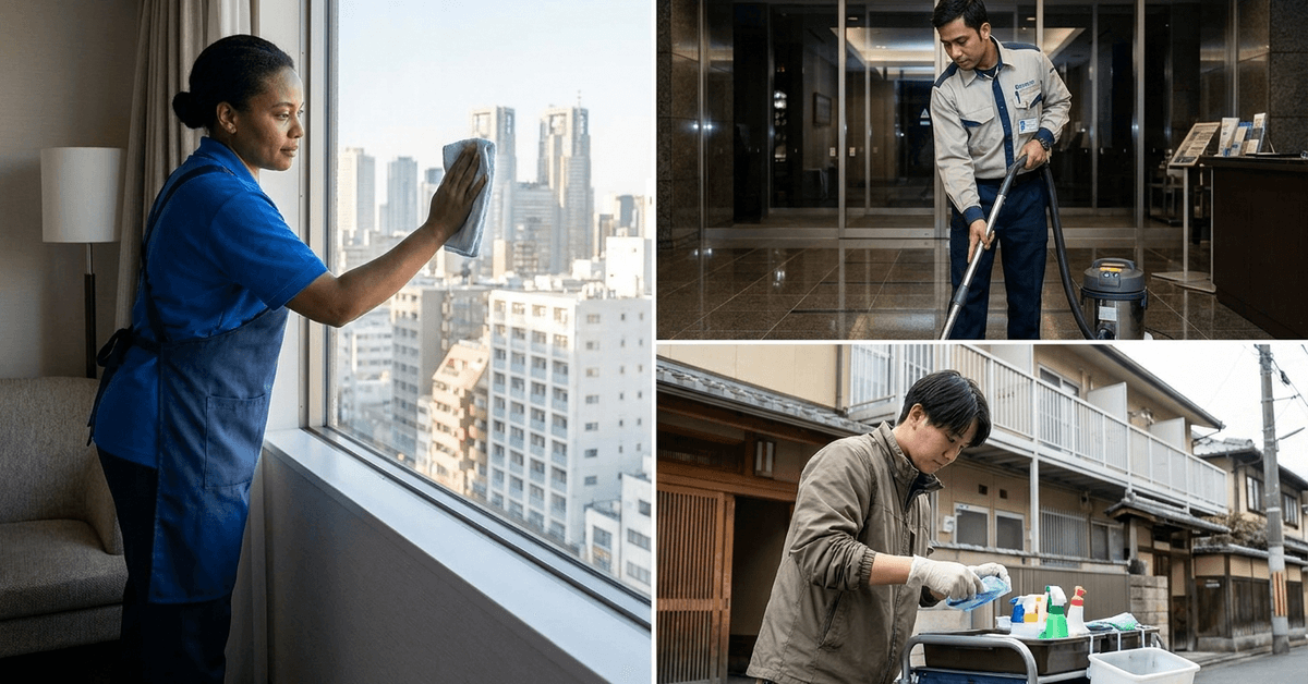 Cleaning Jobs in Japan for Foreigners